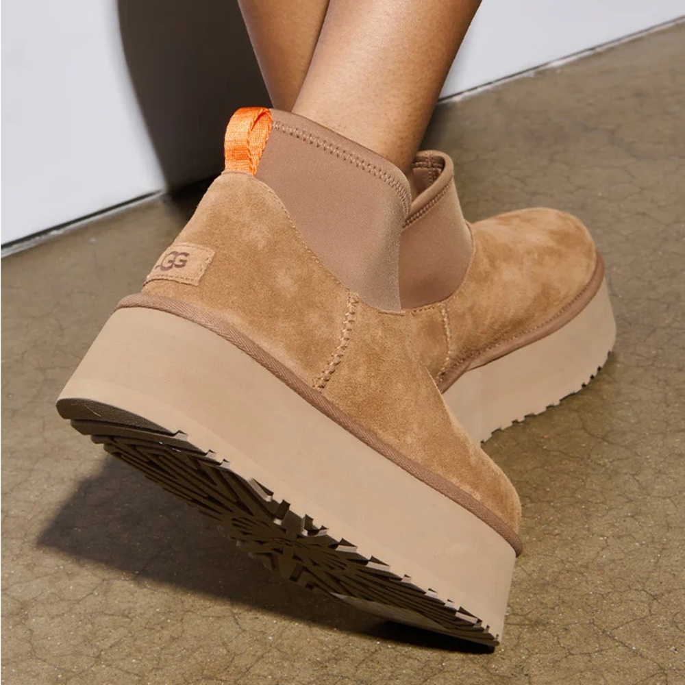 UGG Classic Mini Dipper In Chestnut